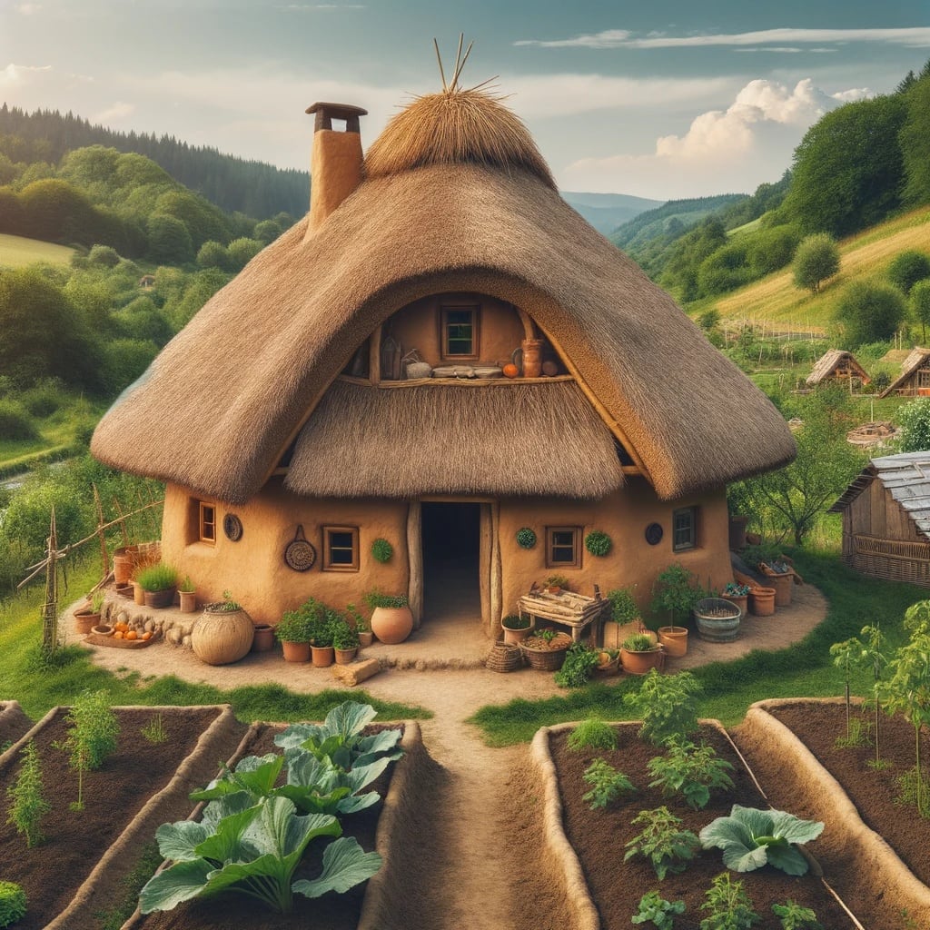 Straw-bale construction