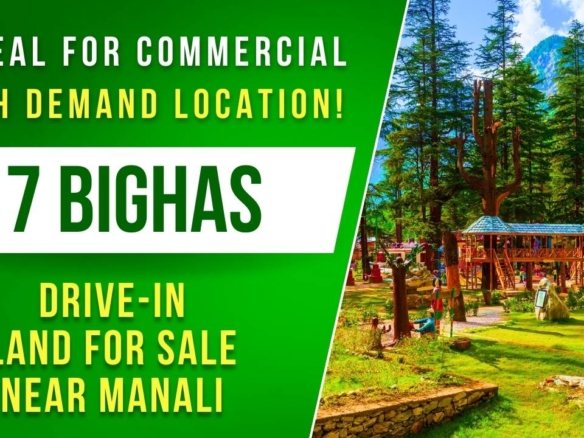 7 Bigha Drive-In Land Near Kullu-Manali, Himachal Pradesh #treasurehills #realestate